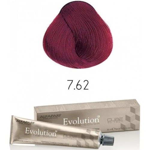Alfaparf Evolution of the Color CUBE hajfesték - 7.62 60ml Medium Red Violet Blonde képe 1